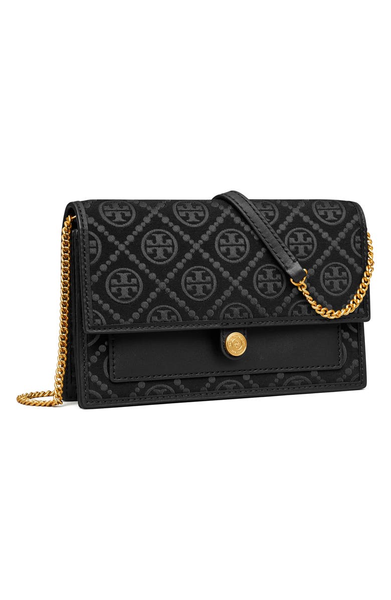 Tory Burch T Monogram Wallet on a Chain, Alternate, color,