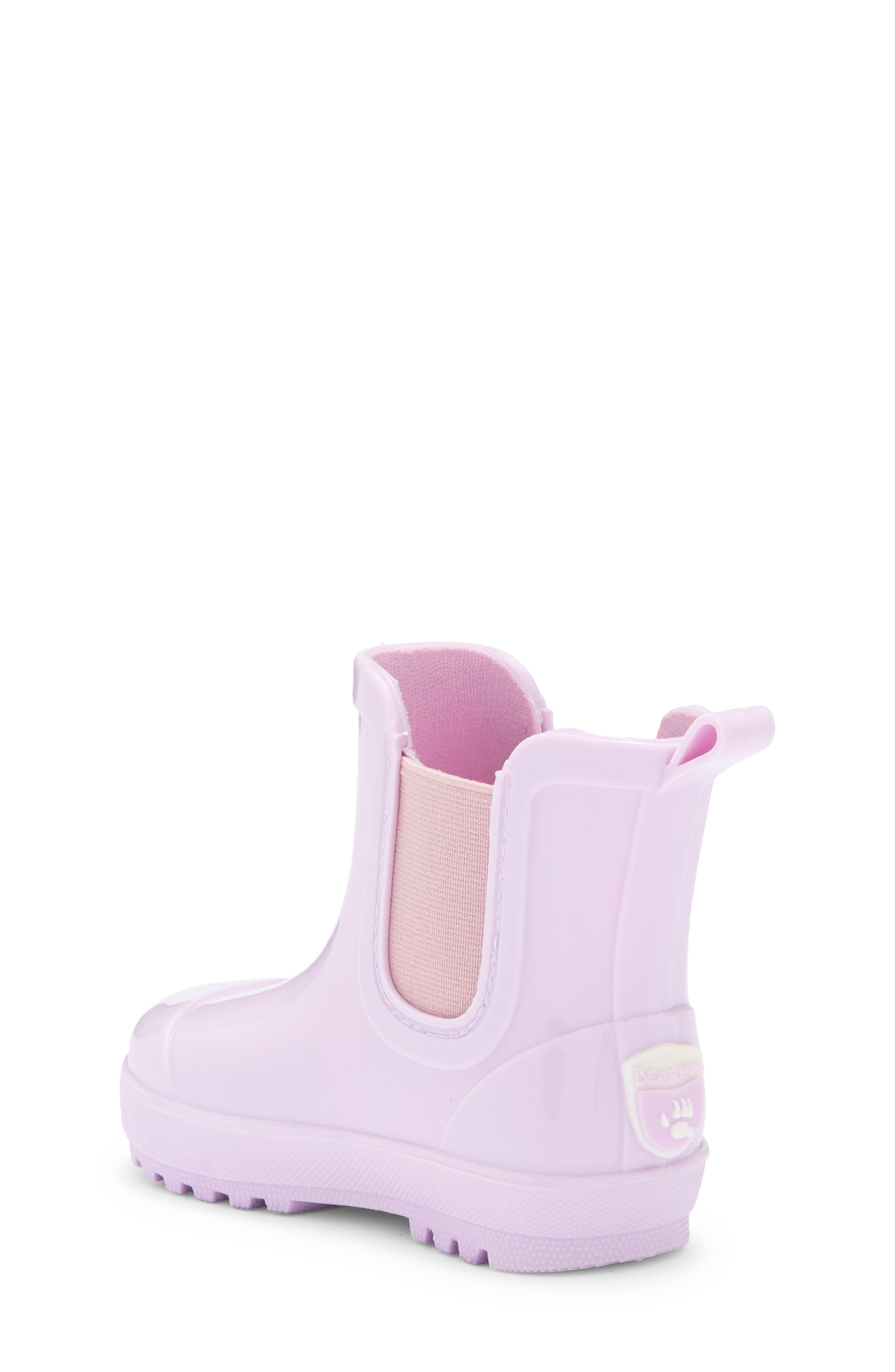 BEARPAW Kids' Shortie Rain Boot, Alternate, color, Lilac Gloss