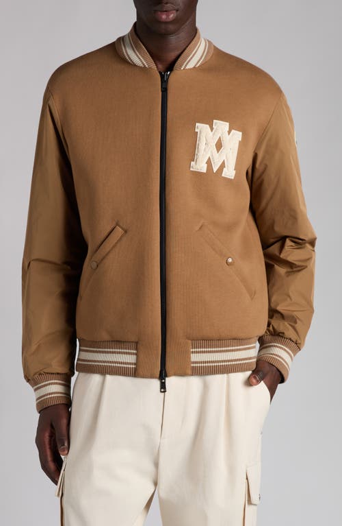 Moncler Vennes Reversible Down Bomber Jacket In Brown