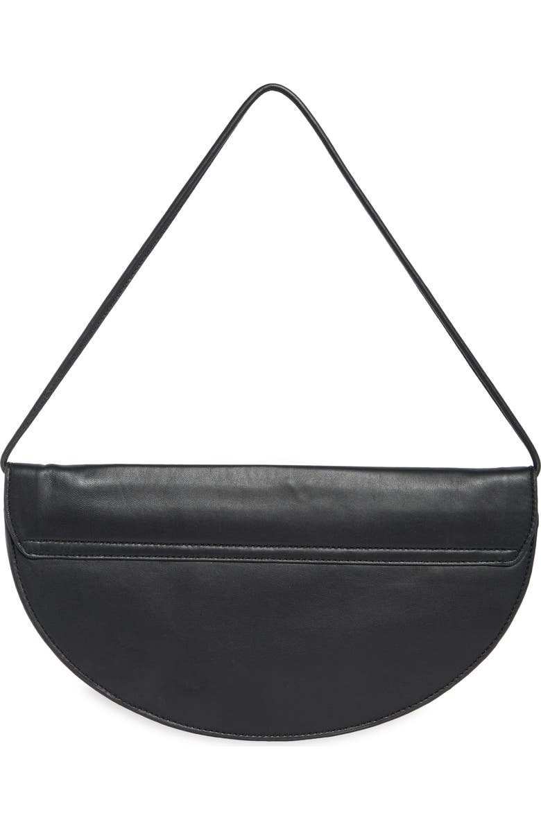 Vince Arca Leather Clutch, Alternate, color, Black