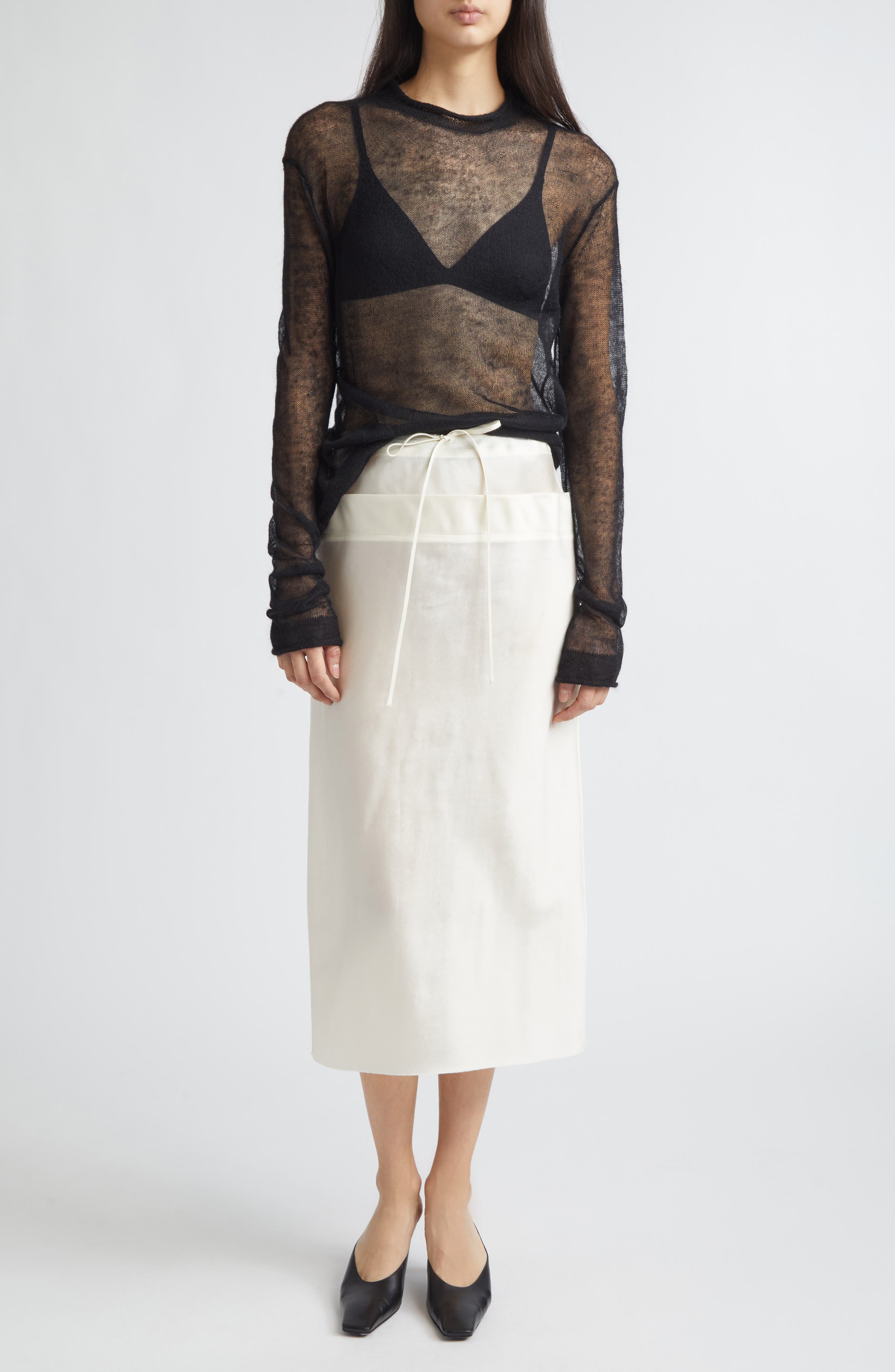 Lanky Superkid Mohair & Extrafine Merino Wool Blend Sweater - image 2