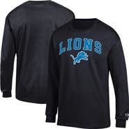 Champion Men's Champion Black Detroit Lions Arch Over Logo Long Sleeve T-Shirt