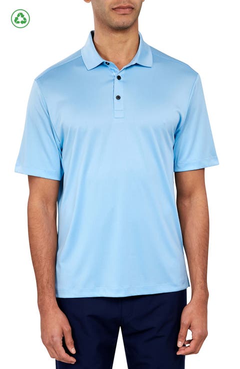 Regular Fit Solid Recycled Performance Golf Polo