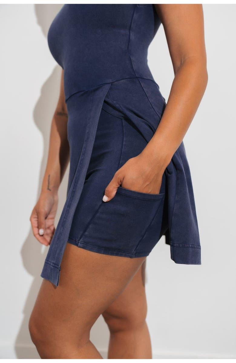 Vitality Essence Wrap Dress, Alternate, color, Oxford