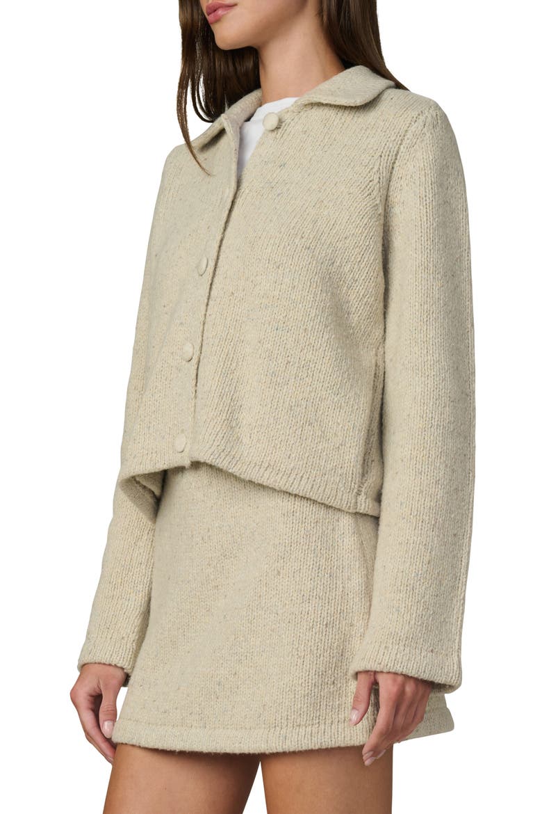 The Lennon Wool Blend Collared Cardigan, Alternate, color, STONE MARL