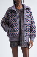 Missoni Check Jacquard Knit Bomber Jacket