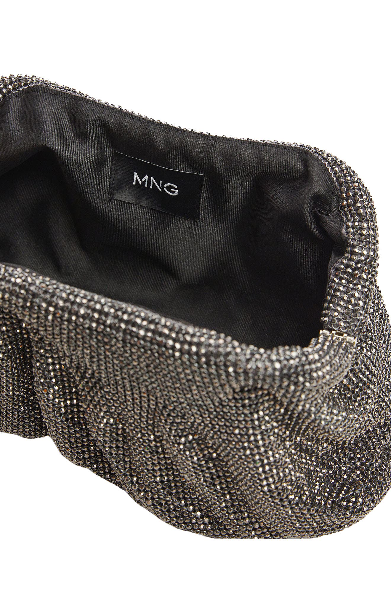 MANGO Crystal Frame Clutch, Alternate, color, 