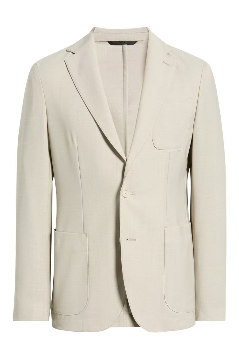 Hanry Slim Fit Virgin Wool Sport Coat, Alternate, color, LIGHT BEIGE
