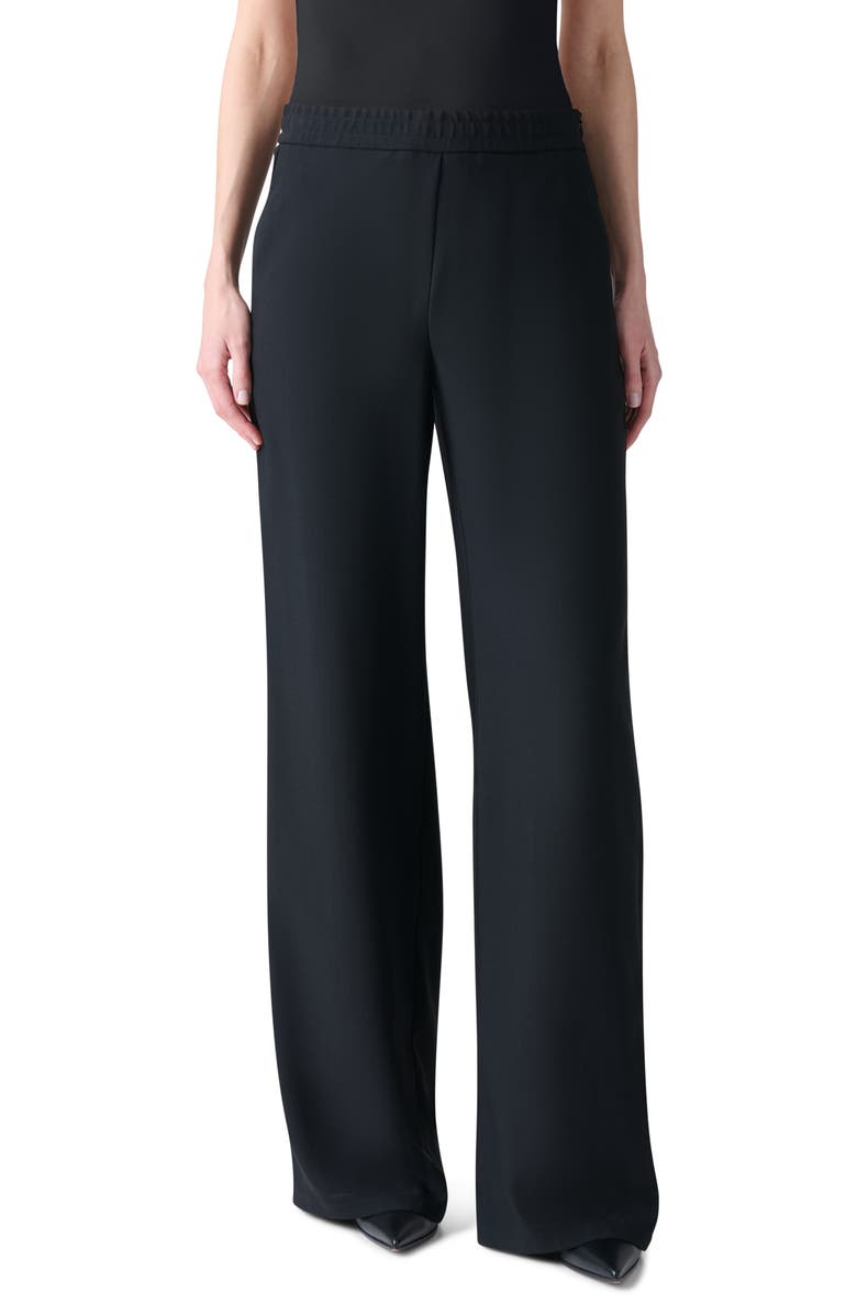 Akris Filibert Virgin Wool Blend Pants, Main, color, Black