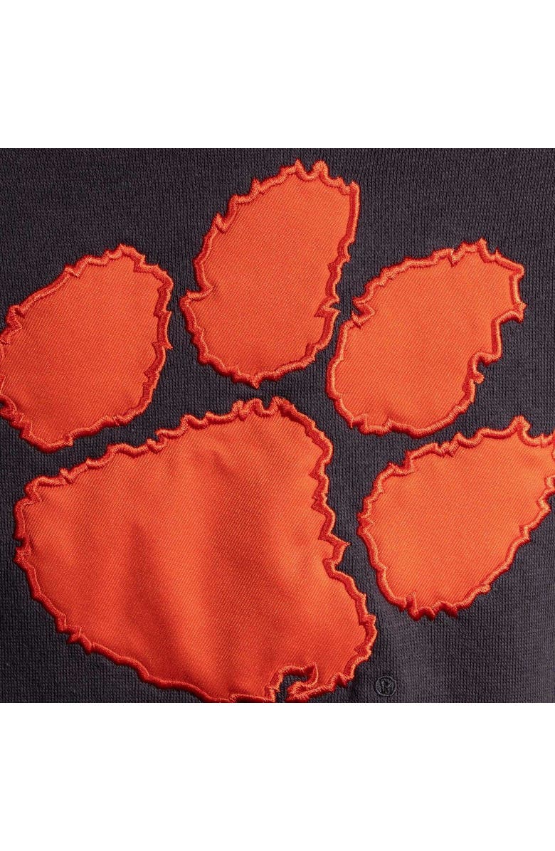 STADIUM ATHLETIC Women's Stadium Athletic Charcoal Clemson Tigers Big Logo Pullover Hoodie, Alternate, color,