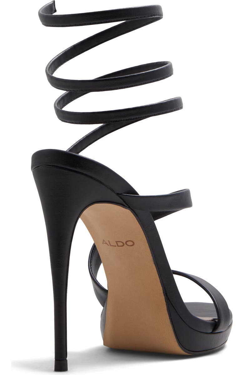 ALDO Katswirl Ankle Wrap Platform Sandal, Alternate, color,