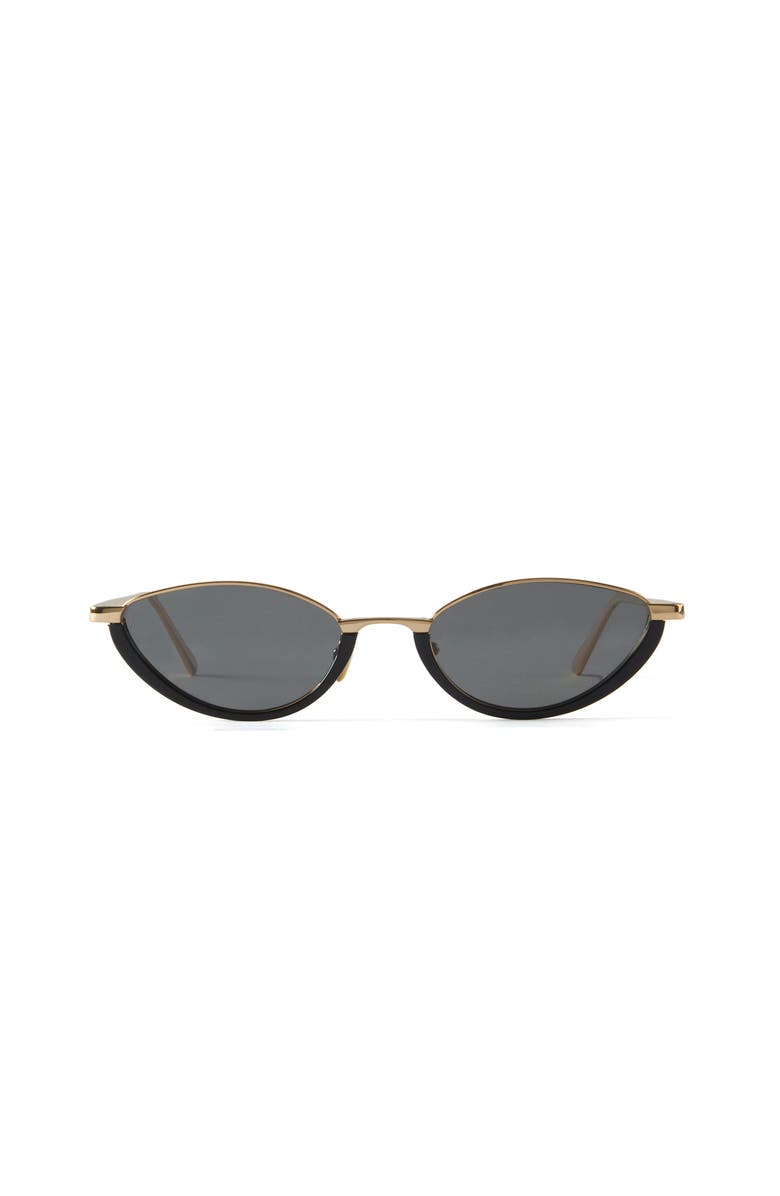 French Kiwis Eyewear Jeanne Sunglasses, Main, color, Black / Gold