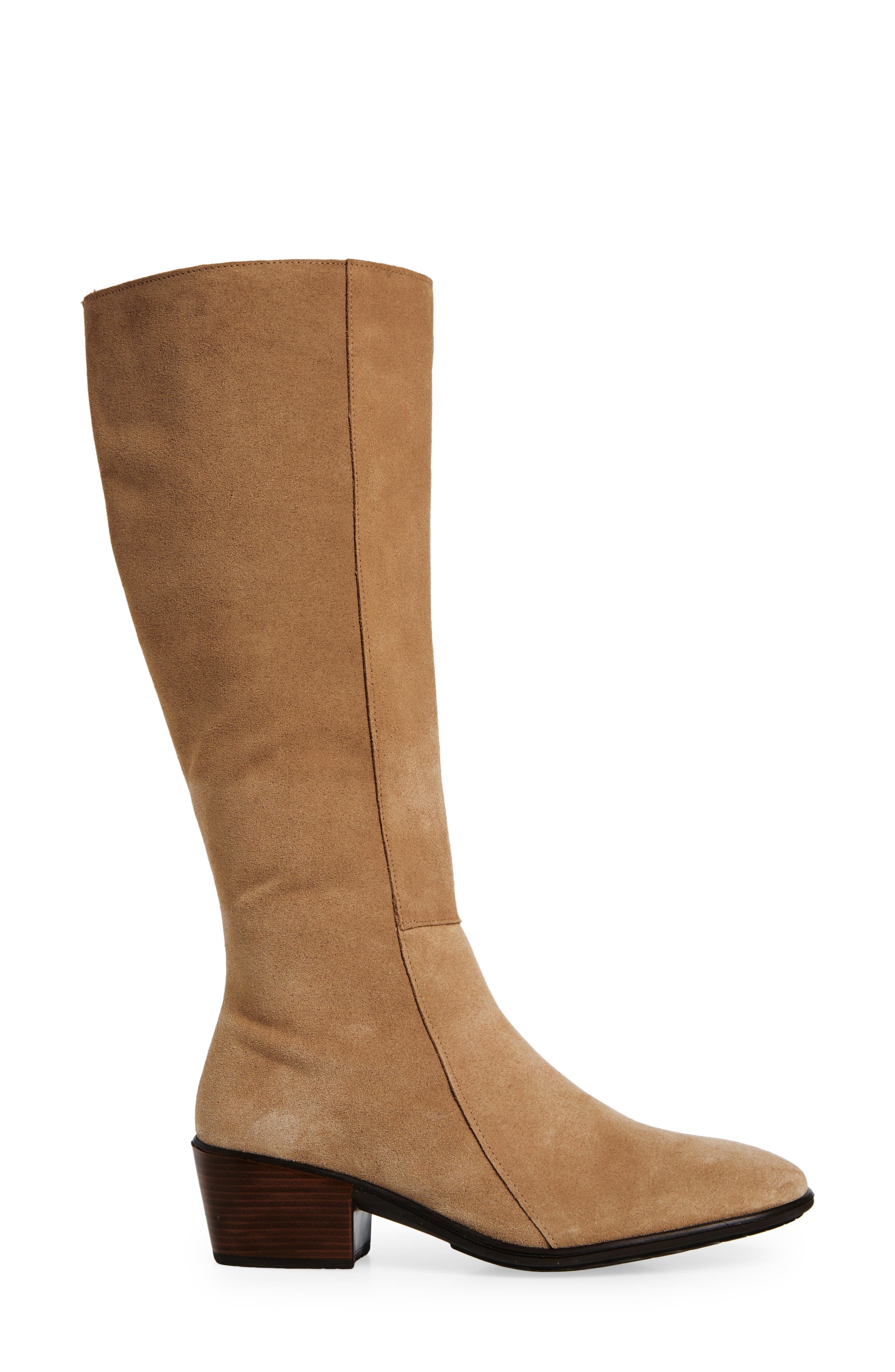 Naot Gift Knee High Boot, Alternate, color, Almond Suede