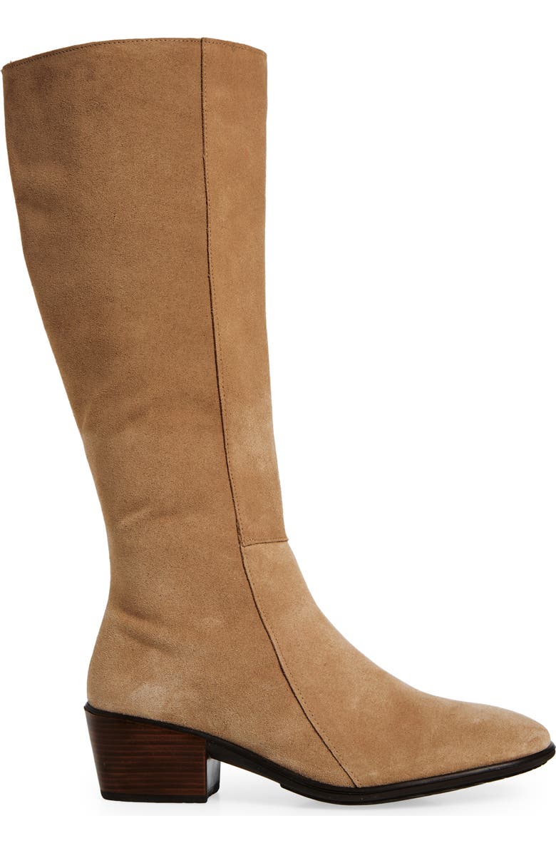Naot Gift Knee High Boot, Alternate, color, Almond Suede
