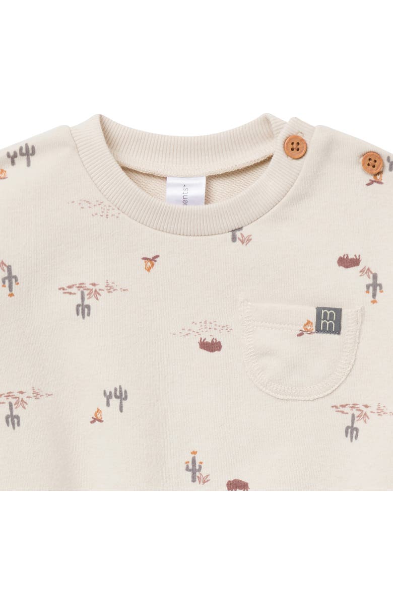 Long Sleeve Bubble Romper, Alternate, color, Buffalo Desert