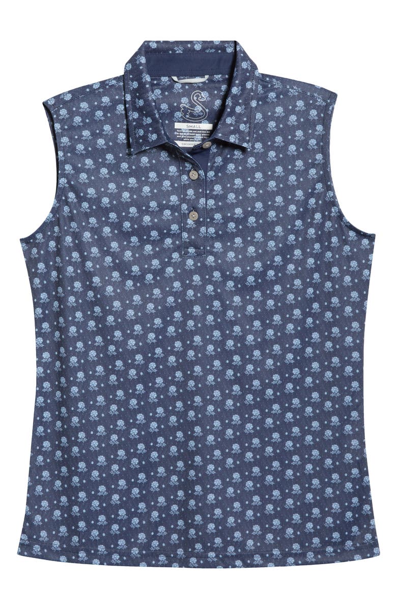 Swannies Bethany Sleeveless Golf Polo, Alternate, color, Navy