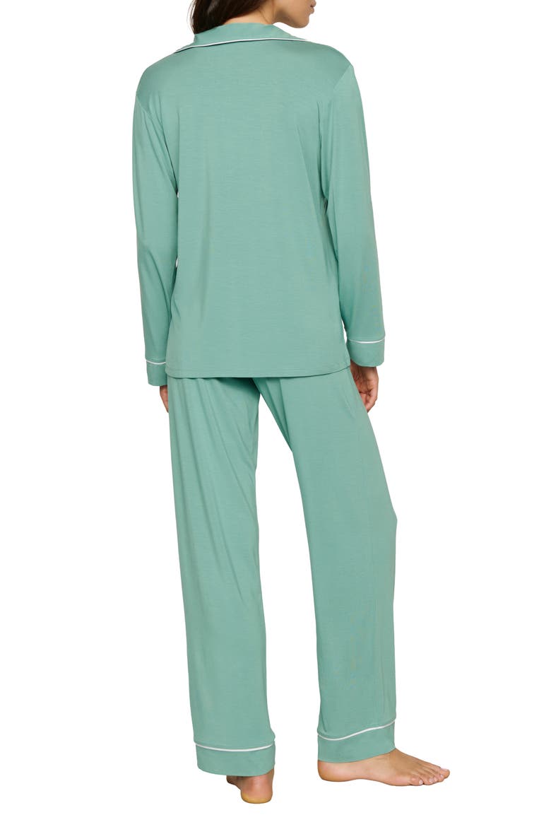 Gisele Long Pajamas, Alternate, color, SEAGRASS/WHITE