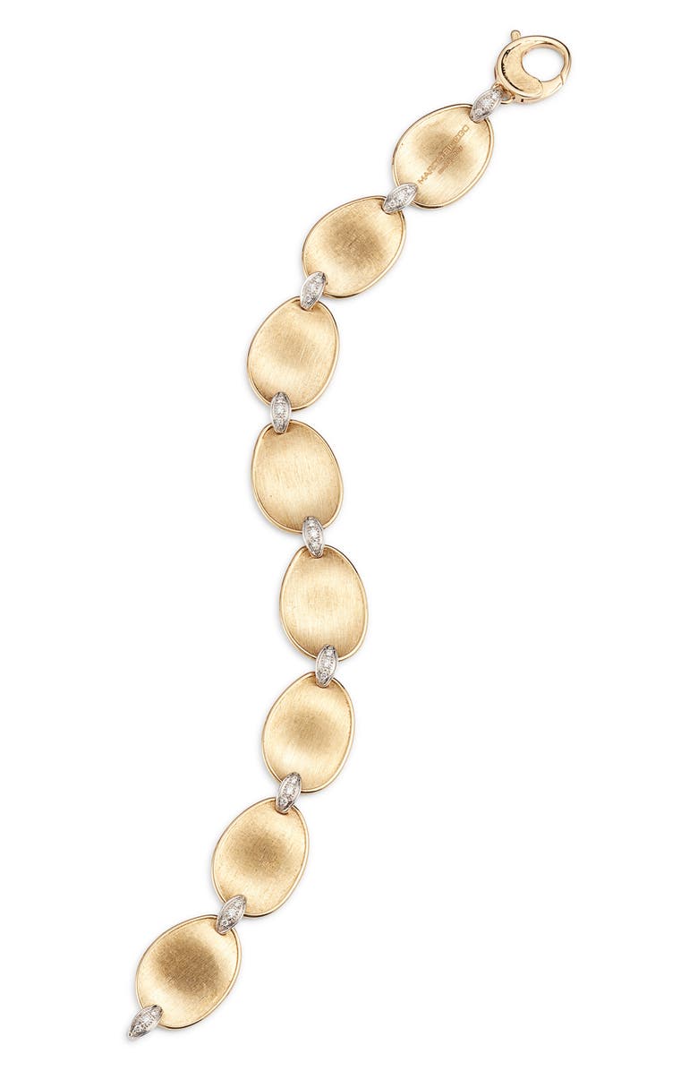 Marco Bicego Lunaria Diamond Bracelet, Alternate, color, Yellow/White Gold