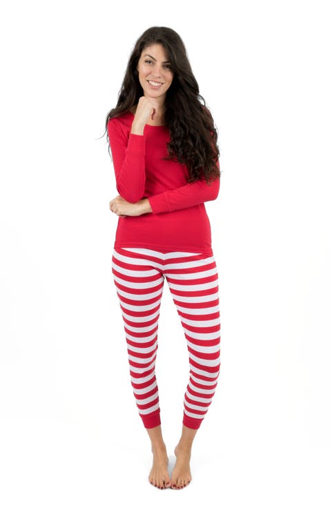 Women's Cotton Striped Matching Family Holiday Pajamas
