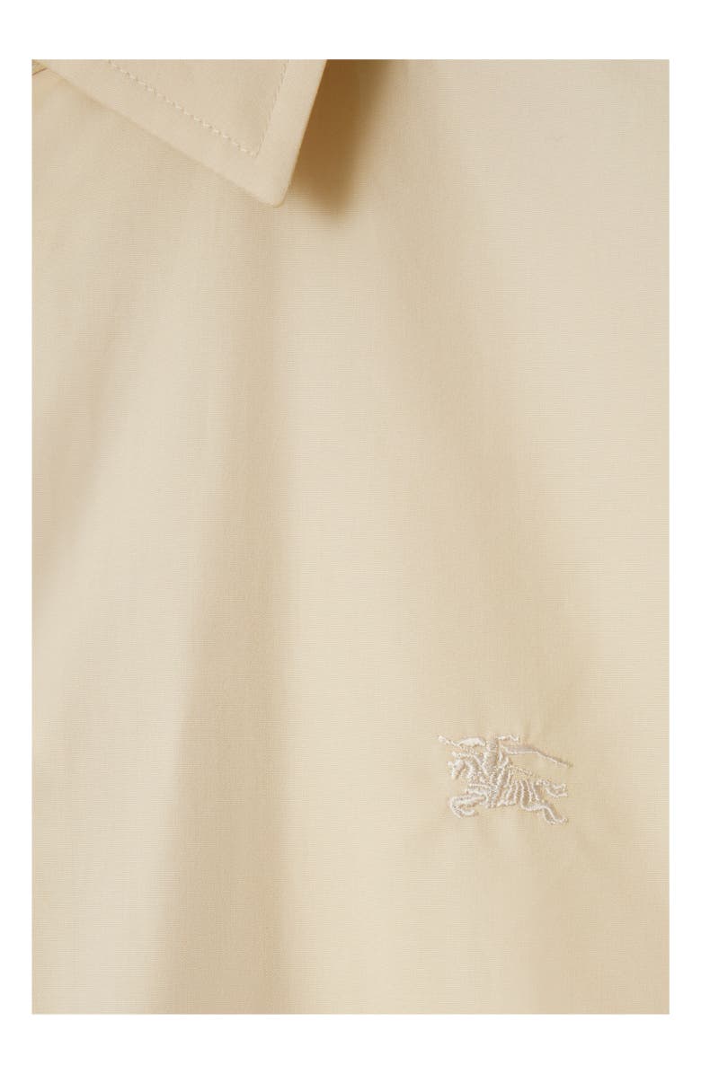 Burberry Slim Fit Cotton Shirt, Alternate, color, Nutmeg