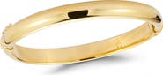 GLAZE JEWELRY 18k Gold Plated Sterling Silver Polished Bangle