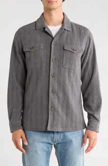 Cable Knit Shirt Jacket