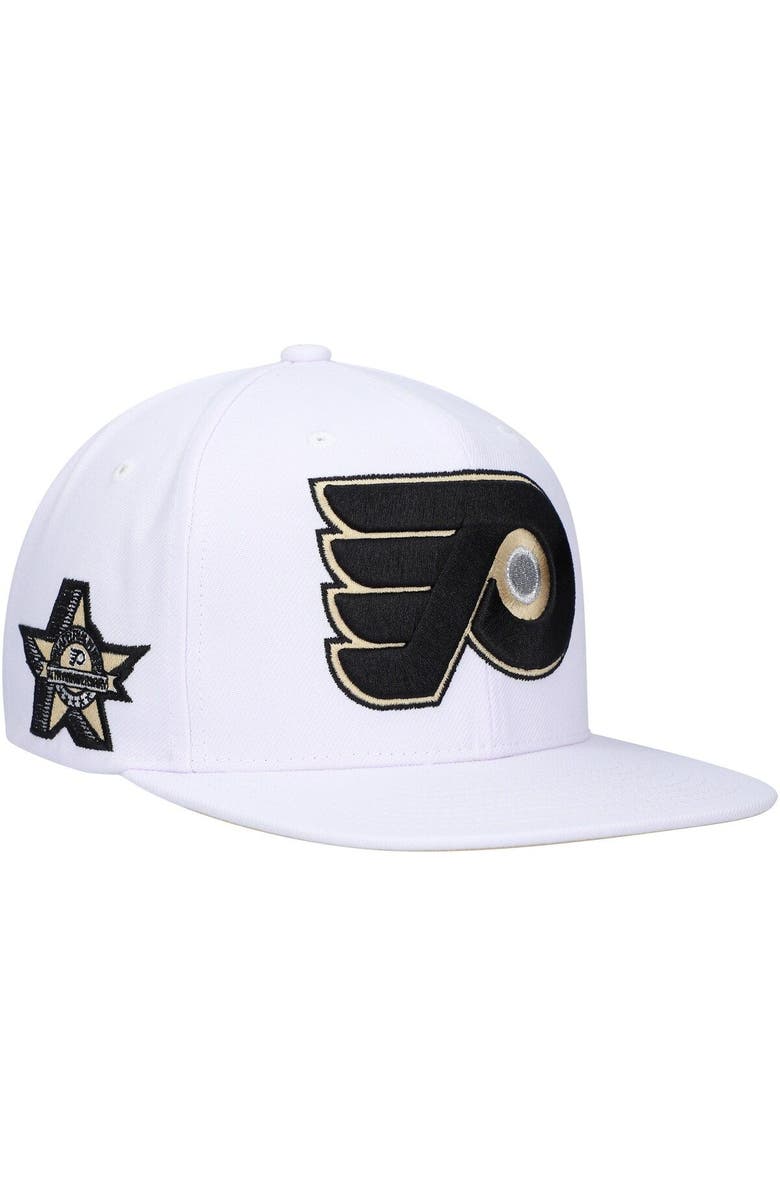 Mitchell & Ness Men's Mitchell & Ness  White Philadelphia Flyers SOUL Snapback Hat, Main, color, 