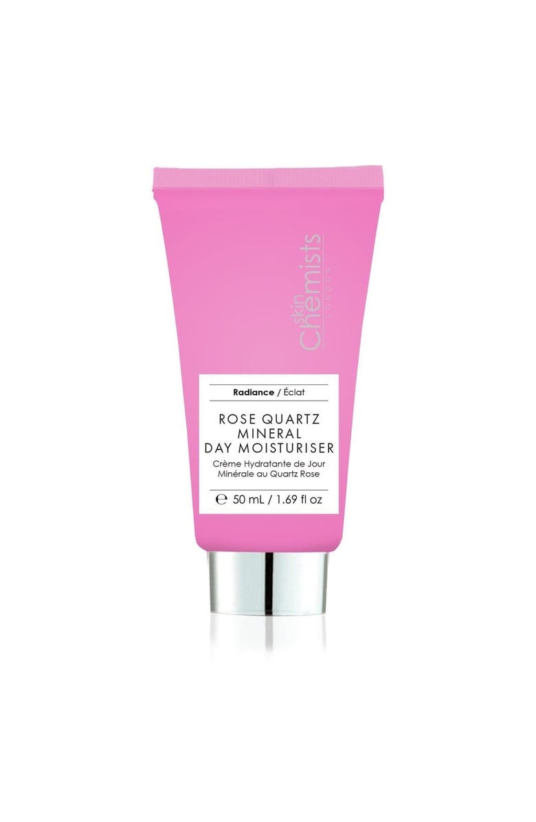 SKINCHEMISTS Rose Quartz Mineral Day Moisturiser 50ml for Dullness, Dryness, Main, color, White