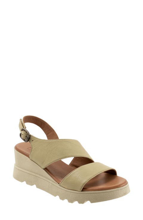 Gianna Slingback Platform Wedge Sandal (Women)