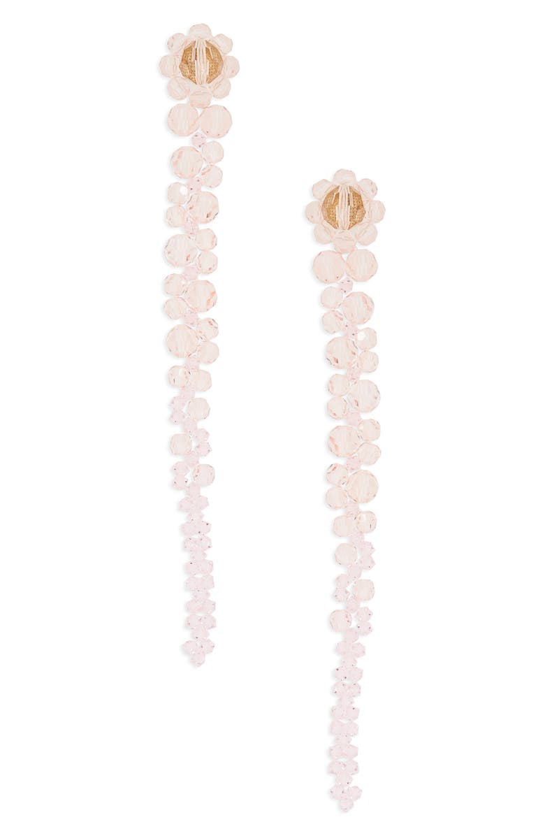 Simone Rocha Beaded Drop Earrings, Main, color, Pale Pink