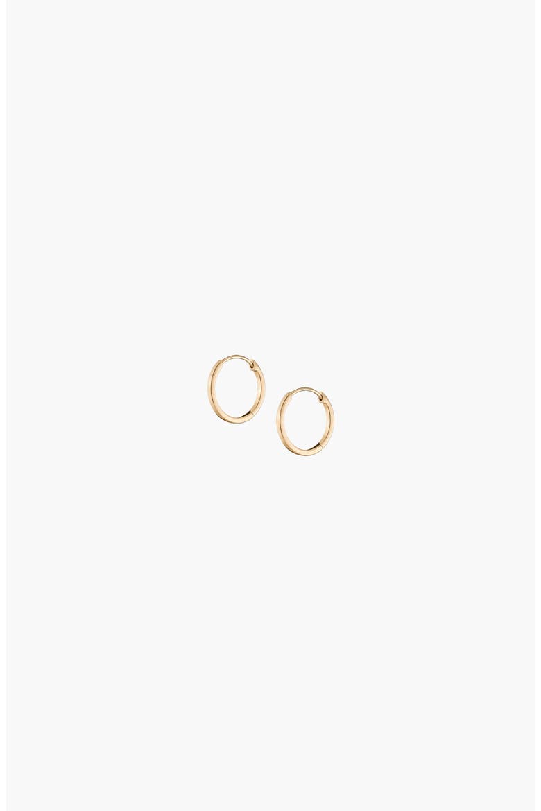 Hinged Huggie Earrings, Alternate, color, Yellow Gold Vermeil