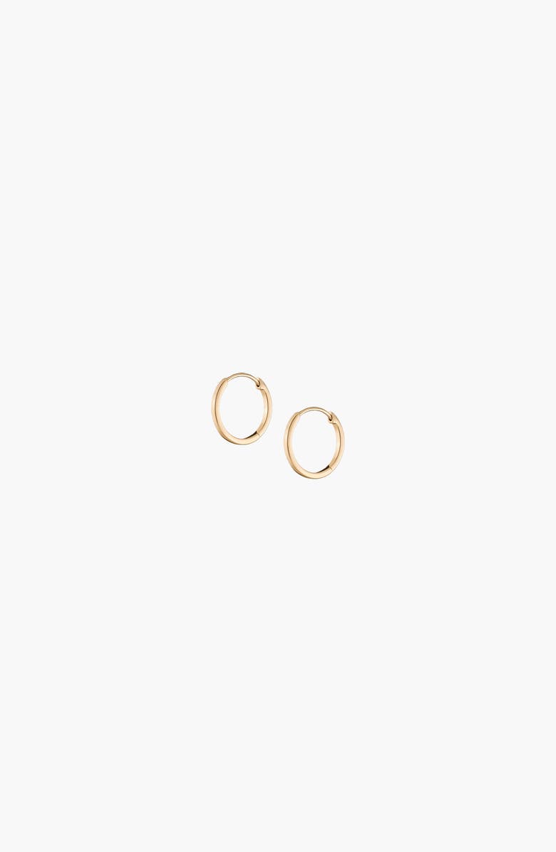 Aurate New York Hinged Huggie Earrings, Alternate, color, Yellow