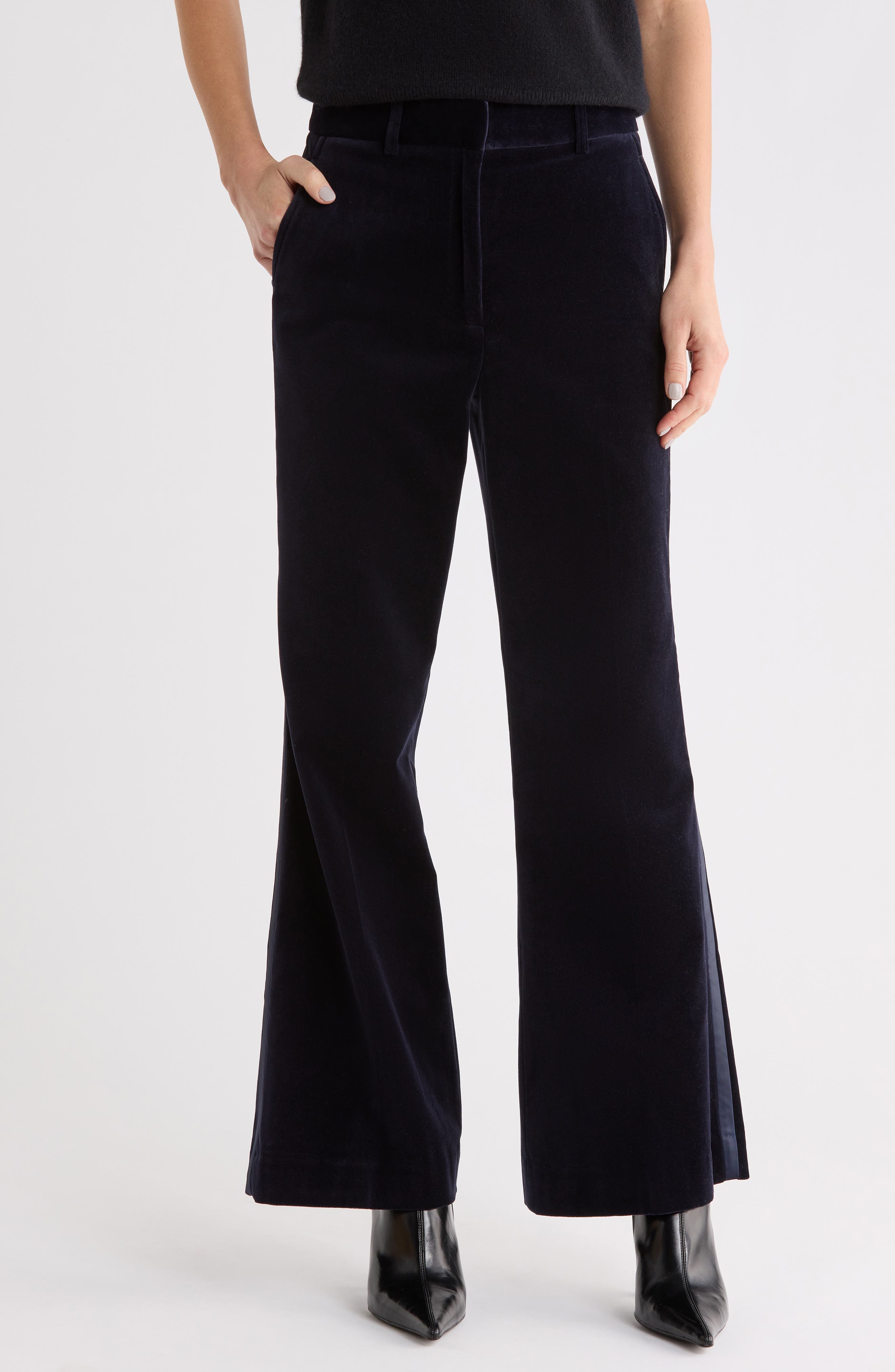 Verda Velvet Flare Trousers