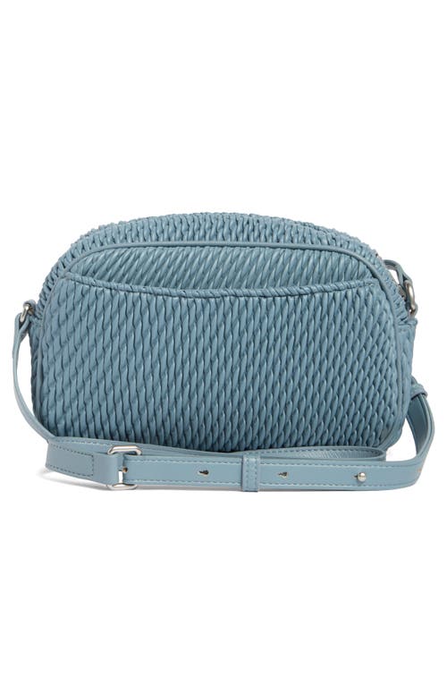 Sam Edelman Julia Quilted Camera Bag In Denim Blue