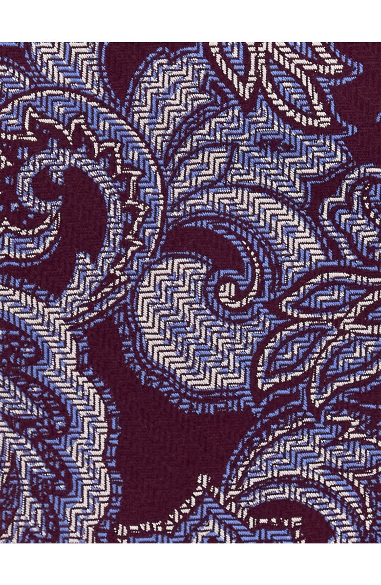 HAGGAR Big & Tall Petunia Paisley Tie, Alternate, color, Burgundy