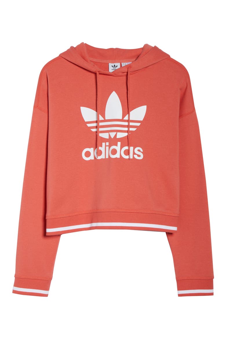 Active Icons Cropped Hoodie, Alternate, color, TRACE SCARLET