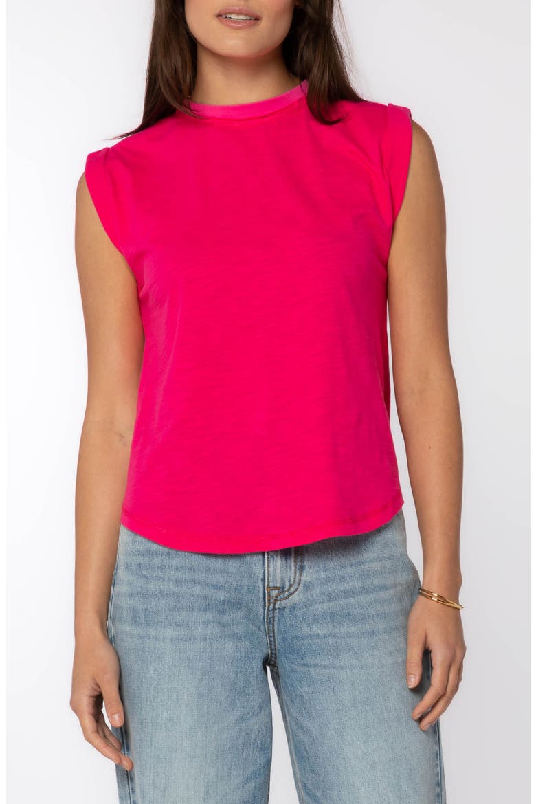 Ingrid Muscle Tee, Main, color, HOT PINK