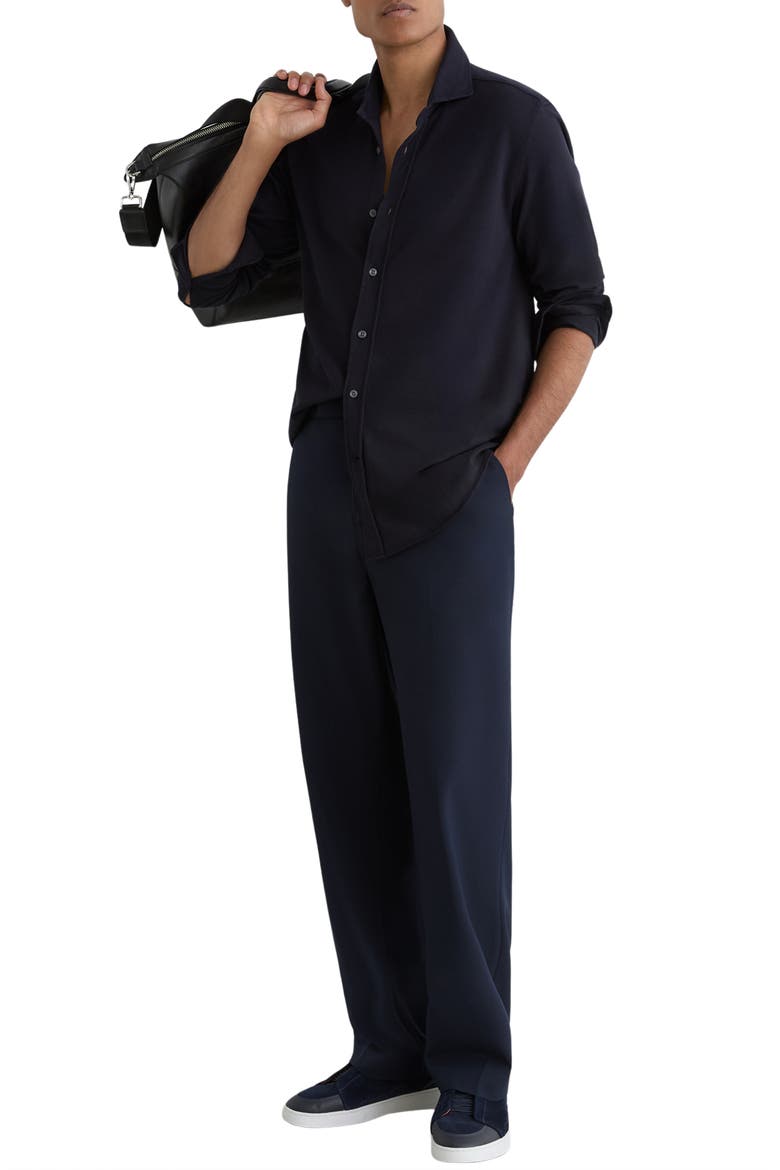 Dasilva Regular Fit Cotton Button-Up Shirt, Alternate, color, NAVY
