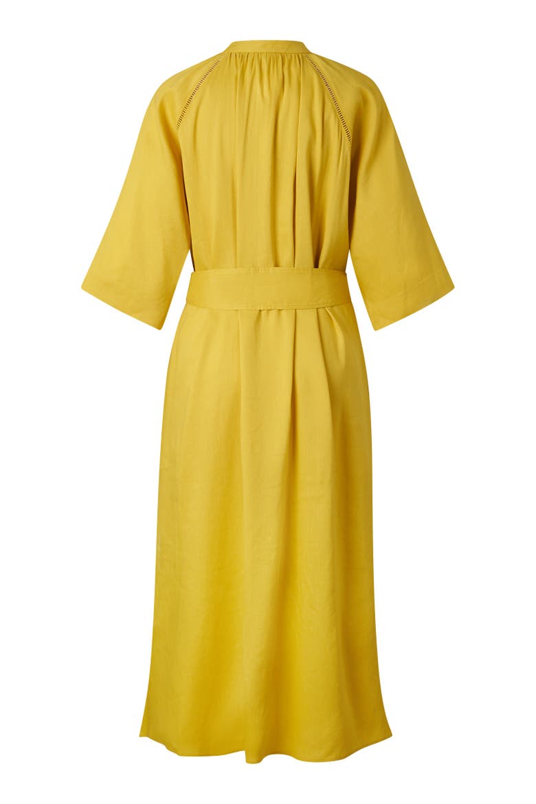 Linen Mix Dress Catelyn, Alternate, color, Yellow