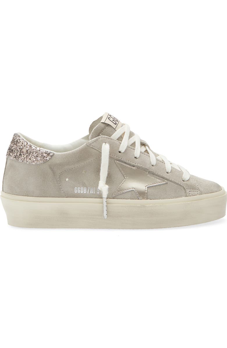 Golden Goose Hi Star Platform Sneaker, Alternate, color, Beige/ Silver