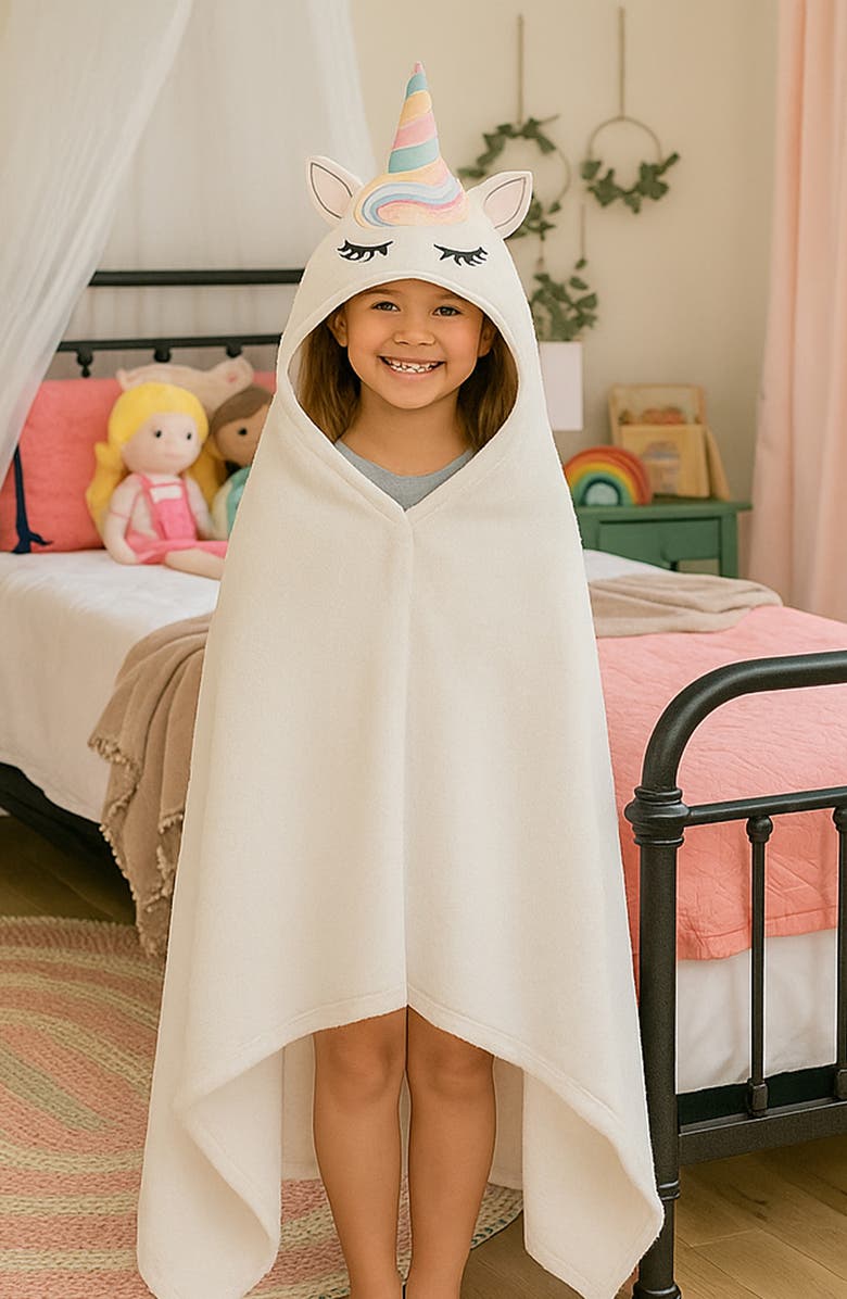 BCBG Unicorn Hooded Throw Blanket, Alternate, color,