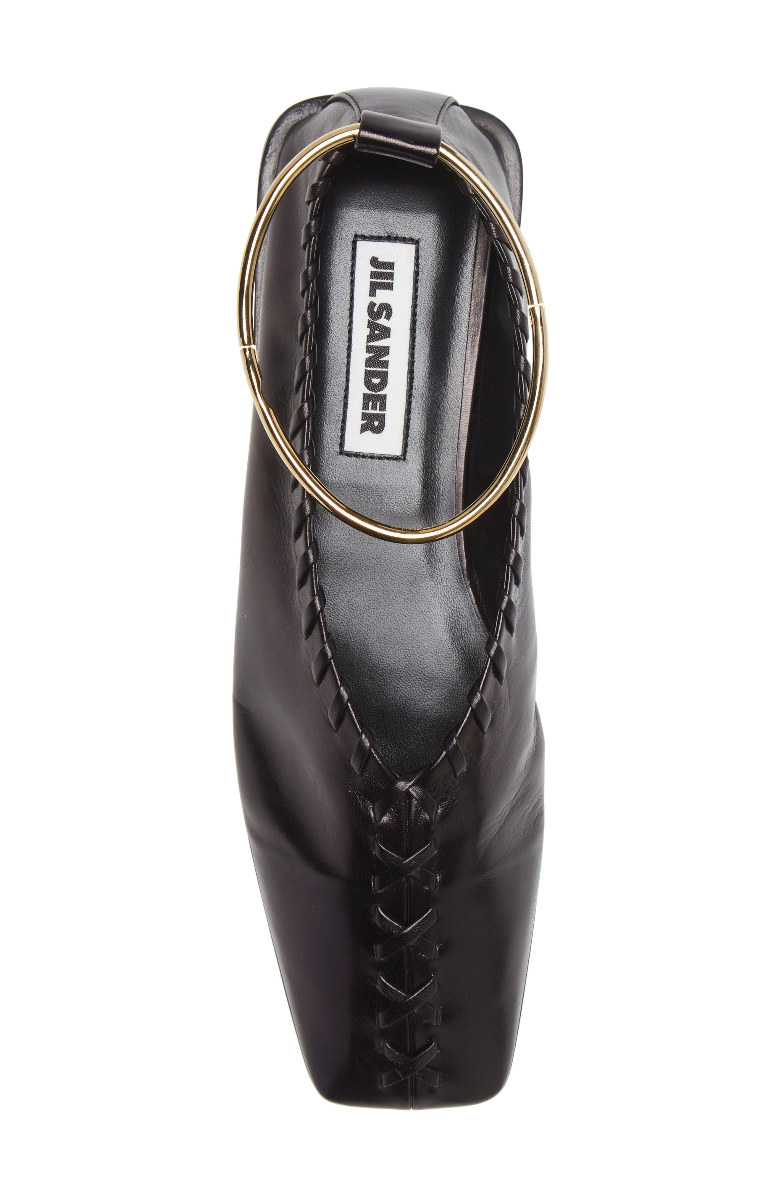 Jil Sander Anklet Ballerina Flat, Alternate, color, 