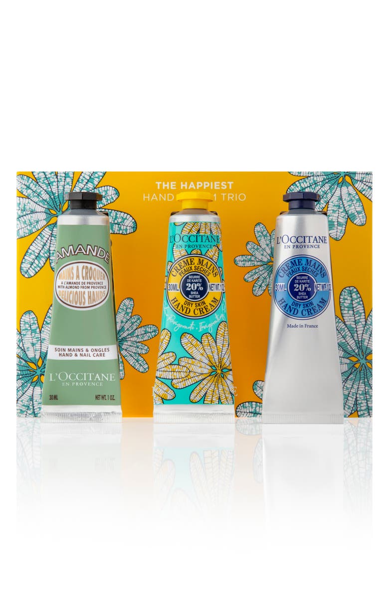 L'Occitane The Happiest Hand Cream Trio, Main, color,