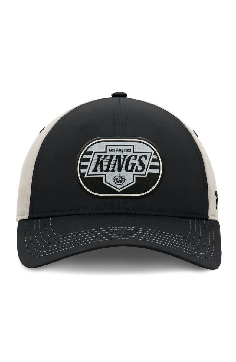 FANATICS Men's  Fanatics  Black/Gray Los Angeles Kings 2025 Stanley Cup Playoffs Locker Room Trucker Adjustable Hat, Alternate, color, 