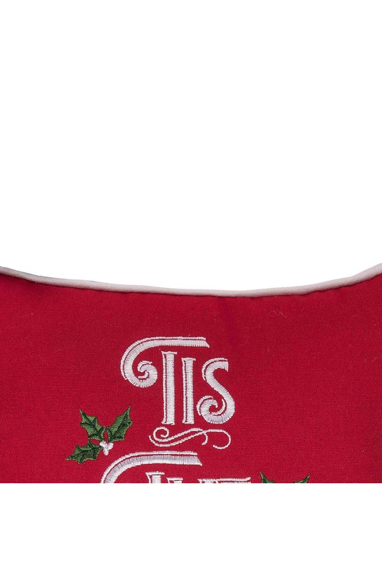 C&F Home Tis The Season Christmas Throw Pillow, 10" x 10", Alternate, color, Red