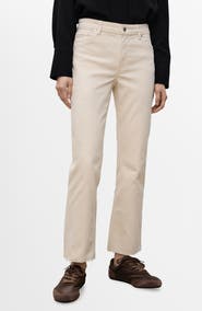 MANGO Crop Flare Jeans