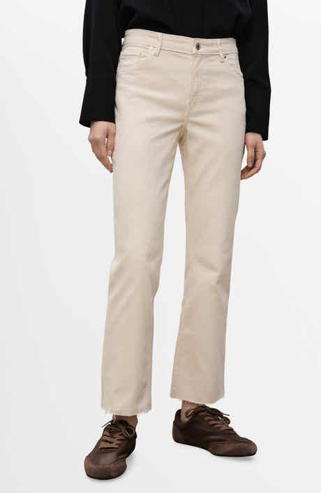 MANGO Crop Flare Jeans