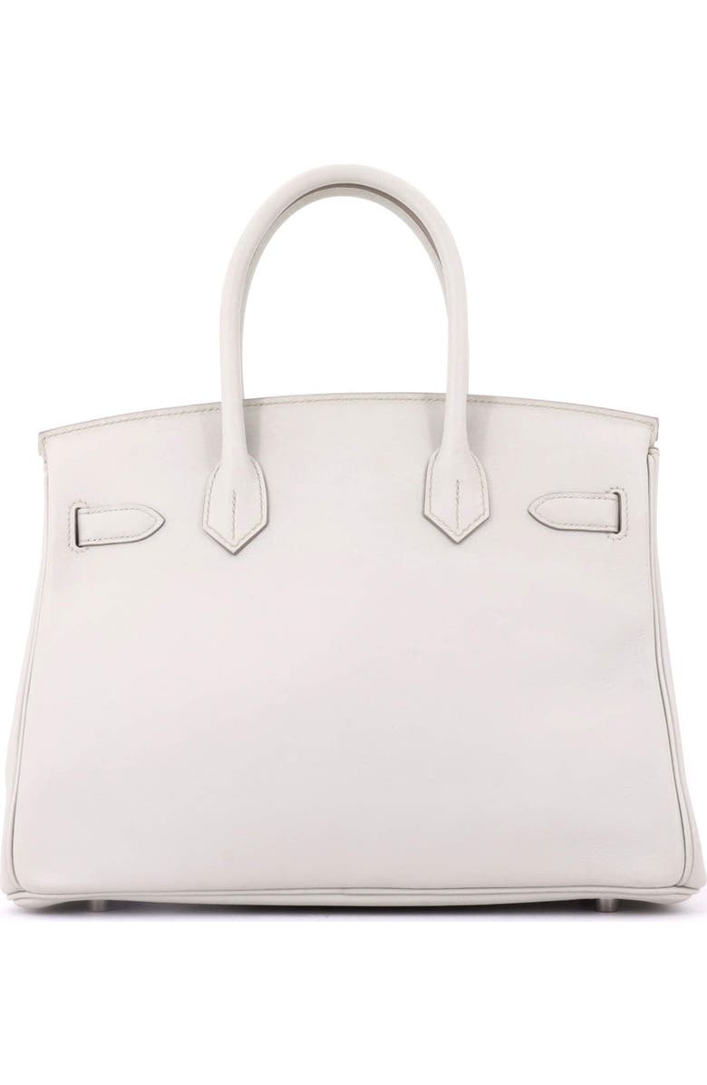 Pre-Owned Hermes Birkin Handbag Light Swift with Palladium Hardware 30, Alternate, color, Beton