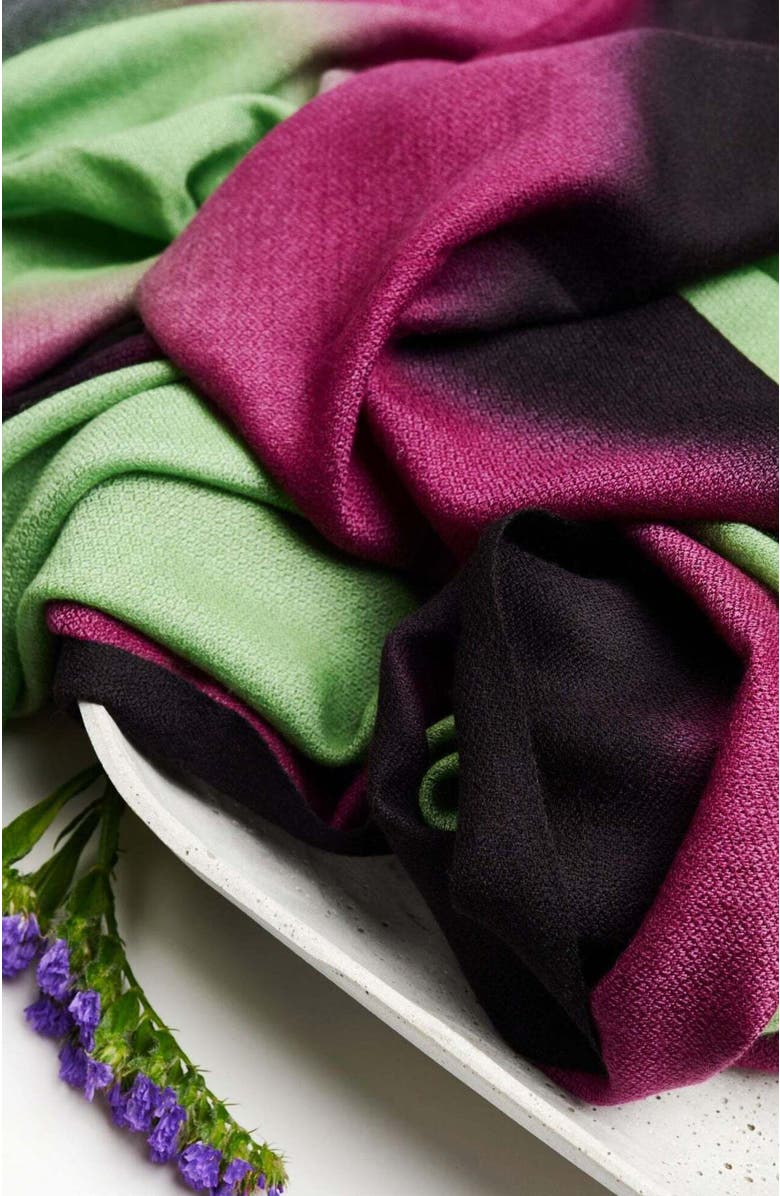 Studio Variously Iris Cashmere Merino Handloom Scarf, Alternate, color,