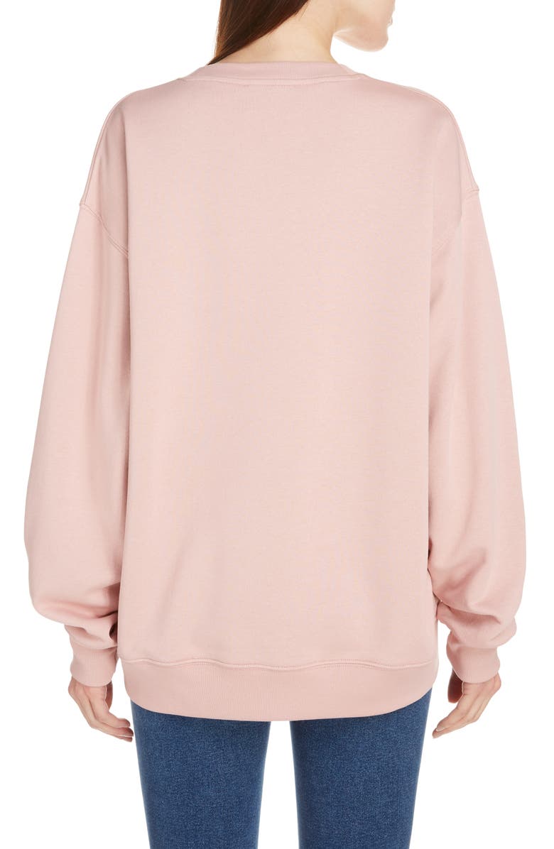 Acne Studios Forba Animal Embroidery Sweatshirt, Alternate, color, 